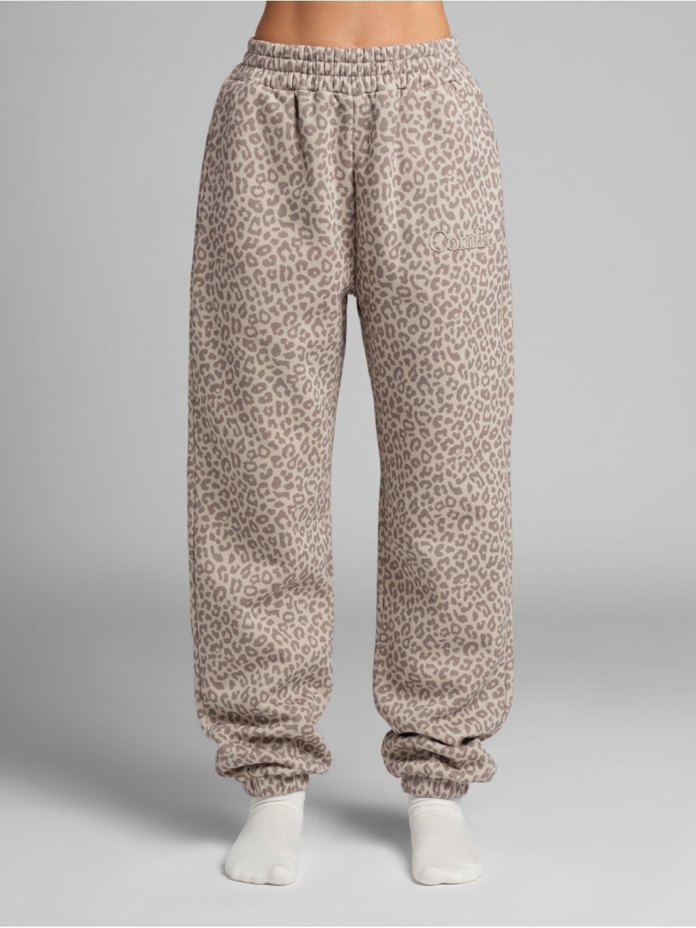 COMFRT Minimalist Sweatpants in Desert Leopard